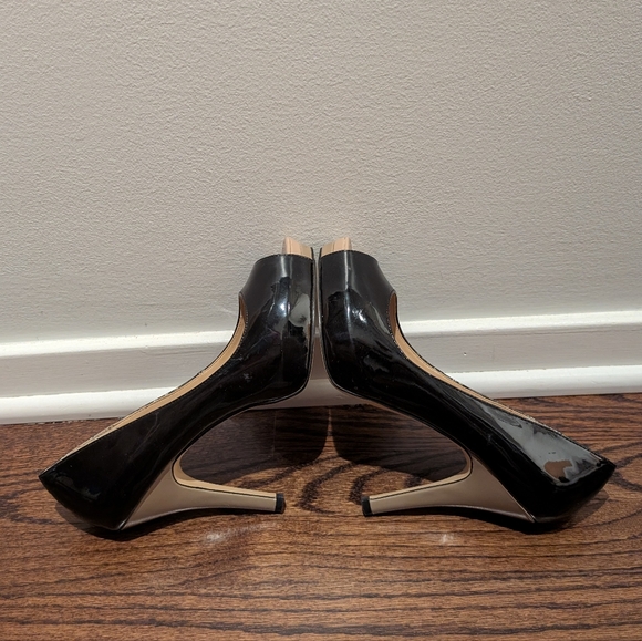 Steve Madden P-Elva Patent Leather Peep Toe Heels 8.5 - Picture 4 of 6